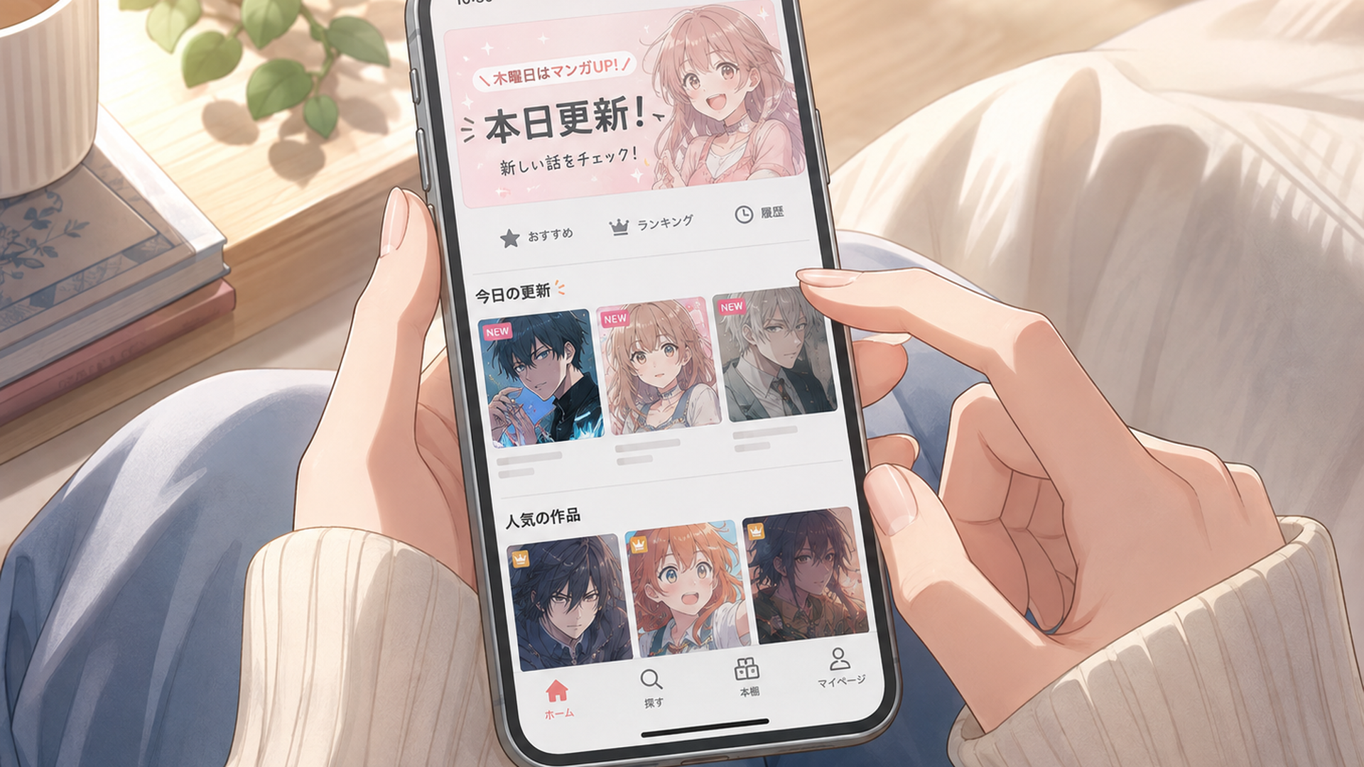 病弱令嬢の姿をした元大英雄ニア・リストンが不敵に笑うイメージイラスト