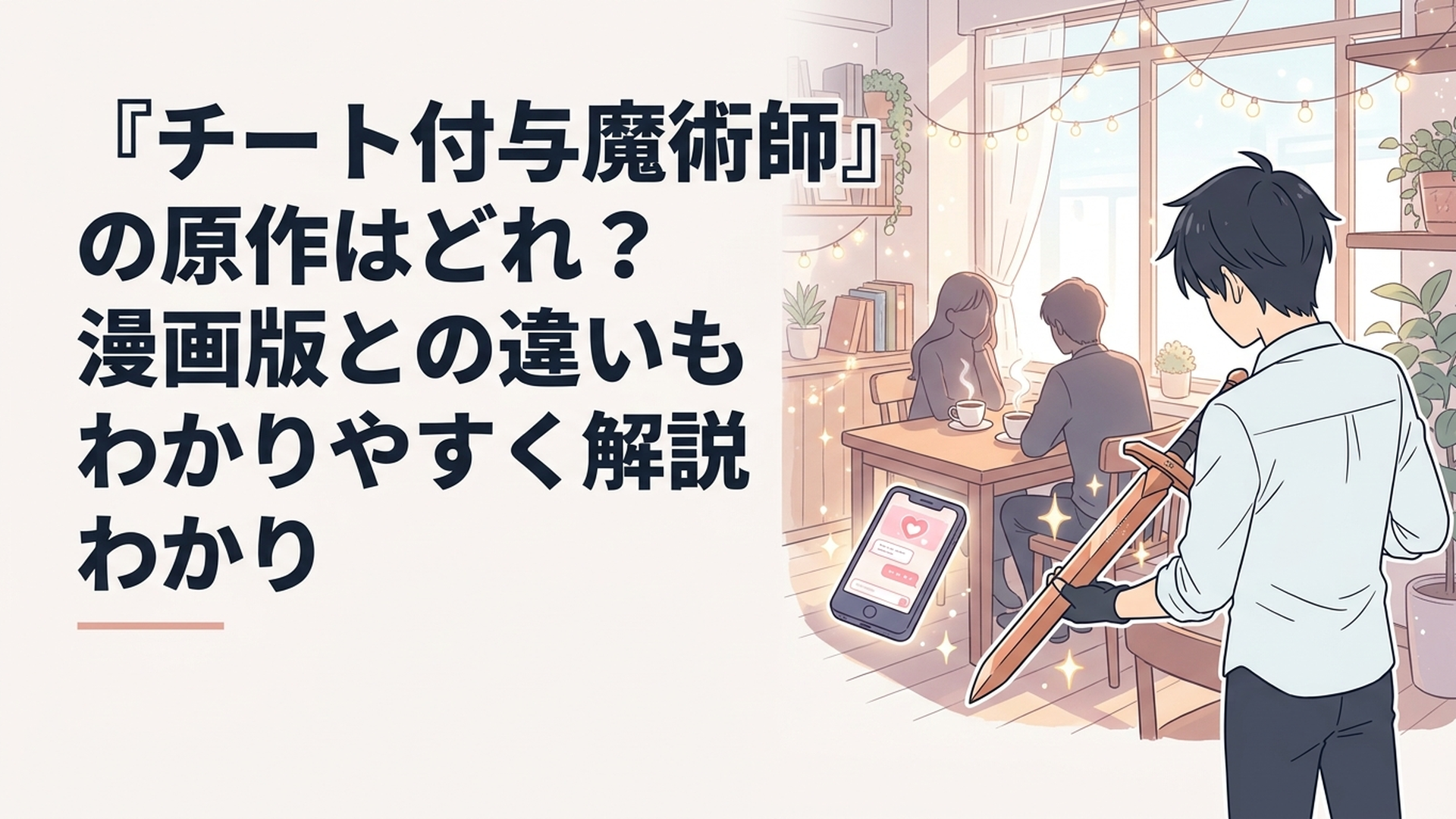 銅の剣に強化ポイントを付与する主人公レインの姿